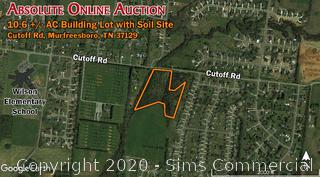 ABSOLUTE ONLINE AUCTION: <br/>10.6 +/- AC Building Lot with Soil Site Zoned RM in Rutherford County