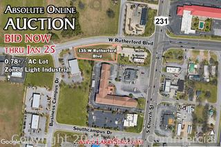 SOLD at ABSOLUTE ONLINE AUCTION: <br/>0.78+/-AC Building Lot Zoned Light Industrial in Central Murfreesboro