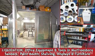ABSOLUTE ONLINE AUCTION: Equipment and Materials from a Murfreesboro Printing, Marketing and Painting Company