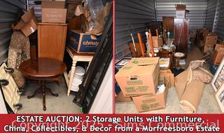 ABSOLUTE ONLINE AUCTION: 2 Storage Units from a Murfreesboro Estate