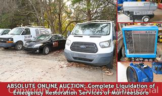 ABSOLUTE ONLINE AUCTION: Liquidation of Emergency Restoration Services of Murfreesboro 